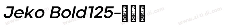 Jeko Bold125字体转换